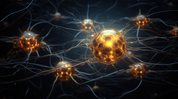 human brain neuron technology ai generated photo