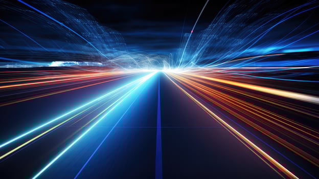 banner terabyte internet speed ai generated photo