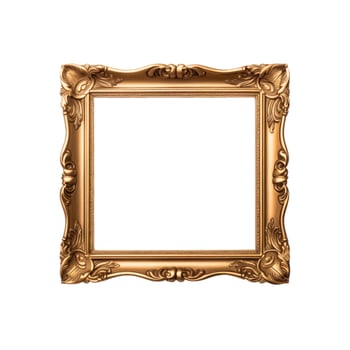 Vintage golden luxury photo frame, Ai generated