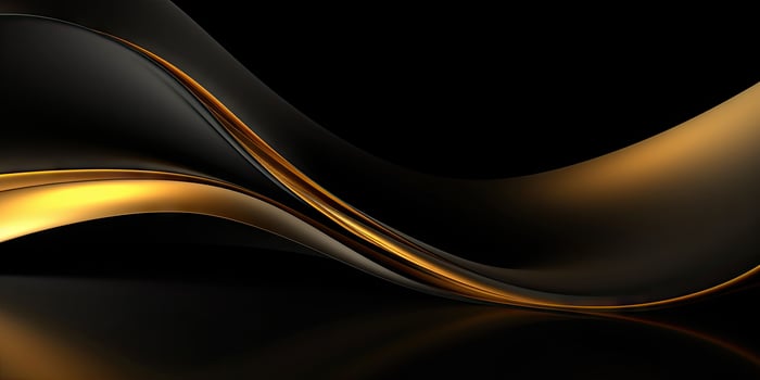 Radiant gold waves cascade diagonally, Created with generative AI tools photo
