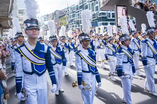Bangkok, Thailand - JUN 4, 2023 Siam Center The World of Freedom and Pride 2023, The short action and atmosphere of people joins celebrations in the event. photo