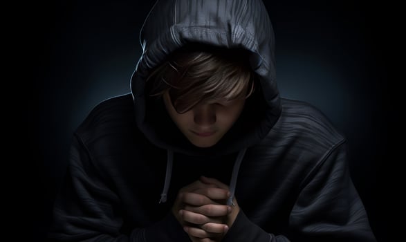 juvenile delinquency, ai generative photo