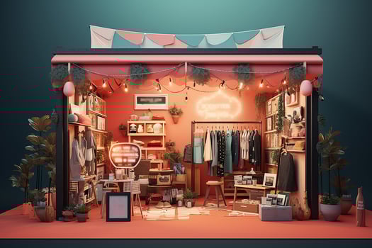 Ai generated black friday shopping discounts and sale time event photo