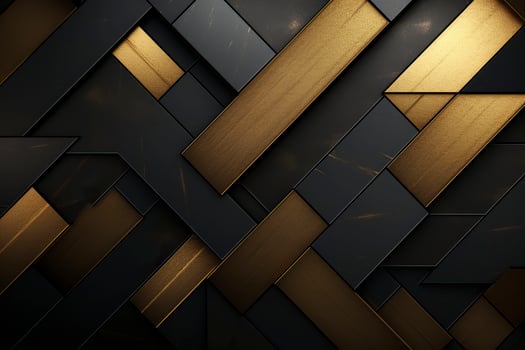 Black and gold metal background.AI Generated photo