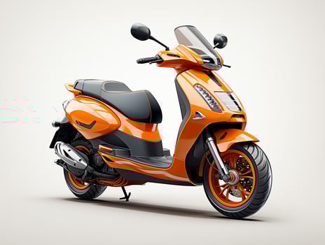 AI Generated Scooter motorcycle isolated photo