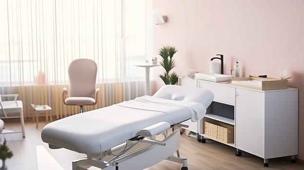 Elevate Your Relaxation. The Ultimate Massage Table Experience. Generative AI photo