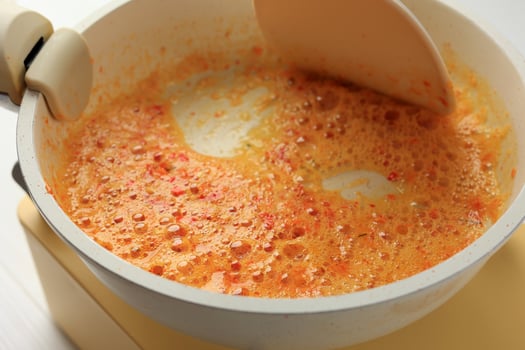 Cooking Process Spicy Sauce photo