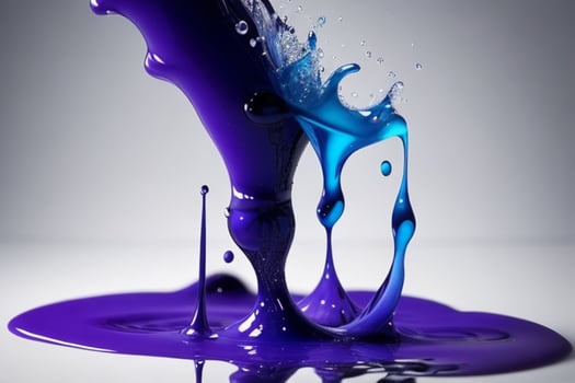 Ink paint drops. AI Generative Pro Photo