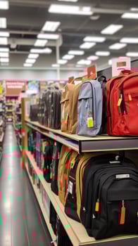 Back to school. backpacks and textbooks photo