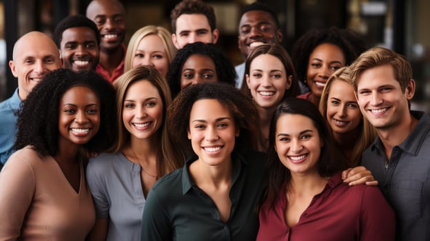 Diversity - People of all races and genders together photo