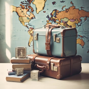 Travel inspiration. passports and luggage photo