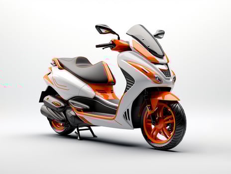 AI Generated Scooter motorcycle isolated photo