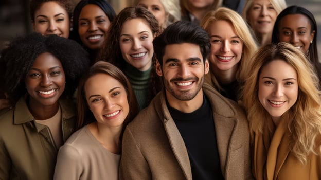 Diversity - People of all races and genders together photo