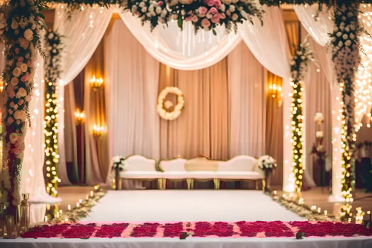 the wedding of person and person at the grand hotel, delhi. AI-Generated photo