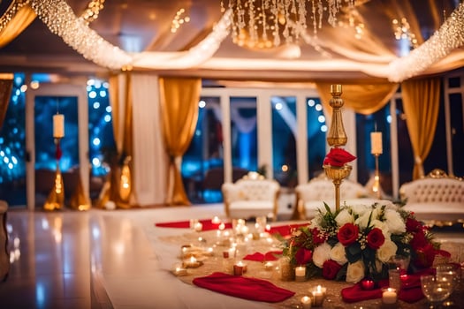 wedding reception decor ideas. AI-Generated photo