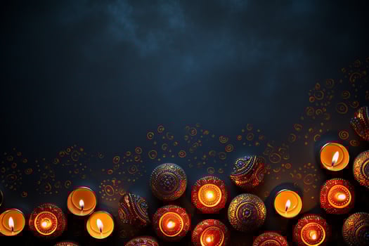Diwali-themed wall art diwali background, AI Generated photo