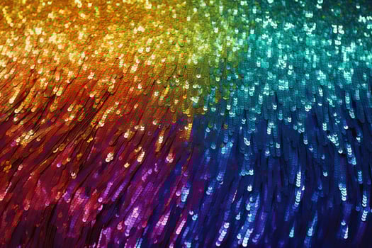 Rainbow Cascade glitter texture, AI Generated, AI Generated photo