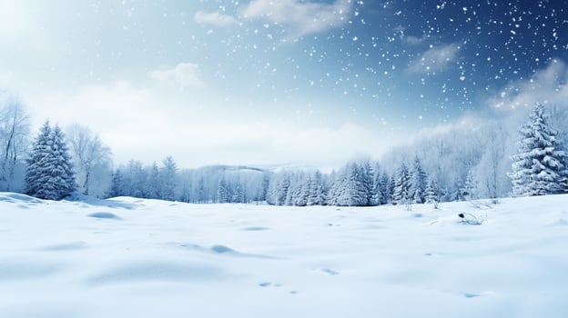 Glistening winter wonderland, perfect for showcasing your product photo