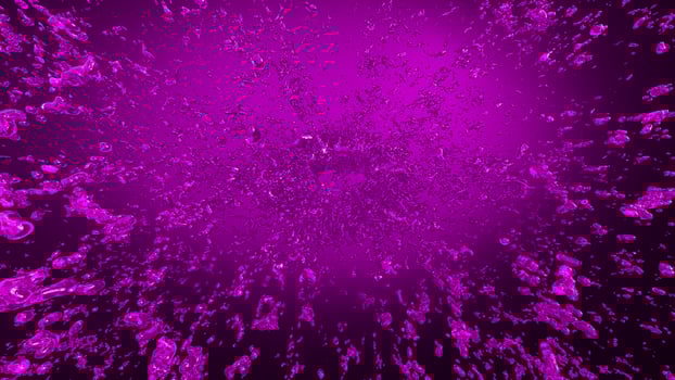 Purple Cascade Fluid Transformation on Dark Canvas photo