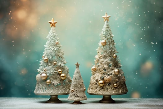 minimal Christmas tree generated with ai photo
