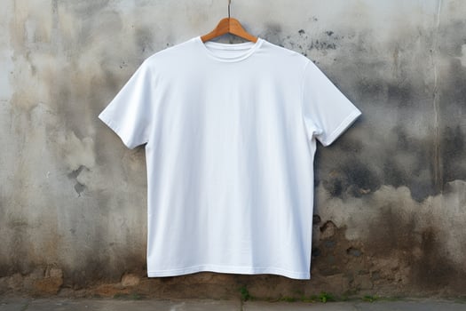 white shirt mockup concept with plain clothing  ai generative photo