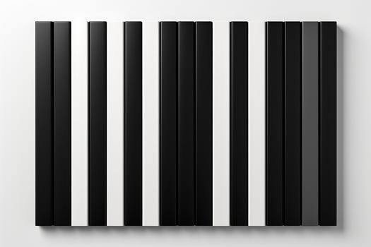 Elegant minimal top view backdrop with monochrome geometric surfaces and stripes photo
