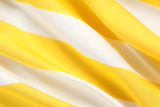 yellow and white striped fabric texture background. ai generated photo
