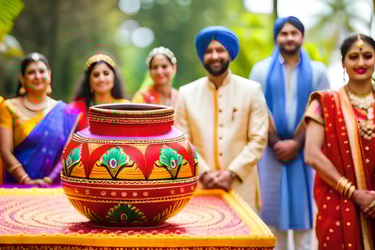 indian wedding ceremony in bangalore. AI-Generated photo