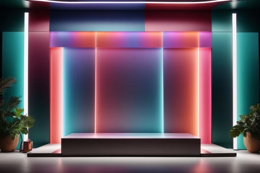 Product showcase,Luxury podium,Glowing luxury showcase,AI Generative photo