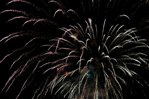 festive Ffireworks at night sky photo