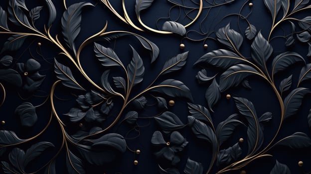 mandala flower design background. AI Generative photo