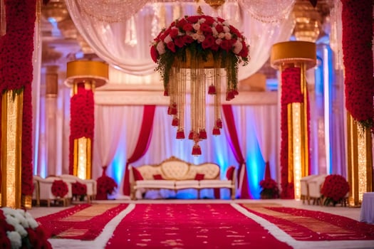 indian wedding decor ideas. AI-Generated photo
