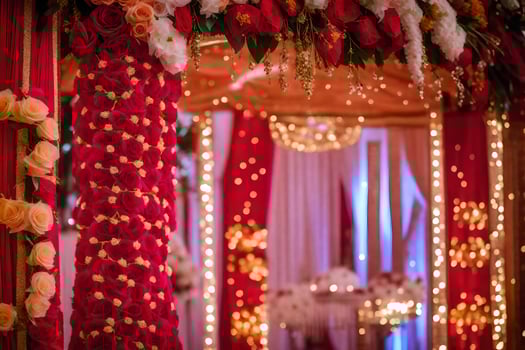 the wedding of person and person at the grand oasis resort, delhi. AI-Generated photo