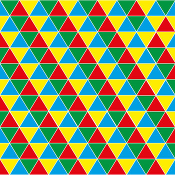 Harlequin's polychromatic mosaic bright cheerful seamless pattern. photo