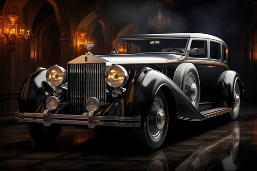 Vintage Classic Cars. Timeless Automotive Elegance. Ai Generative photo