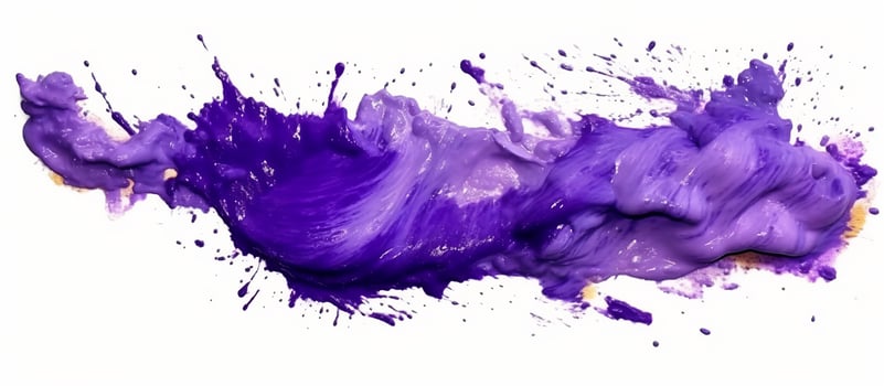 AI generated Acrylic stain paint brush stroke purple photo