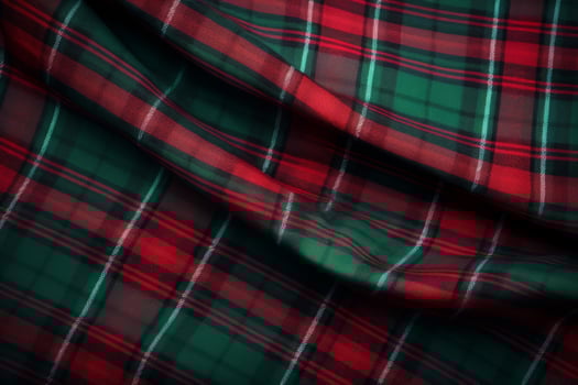 Christmas tartan plaid design. Seasonal background with plaid texture. Generative AI photo