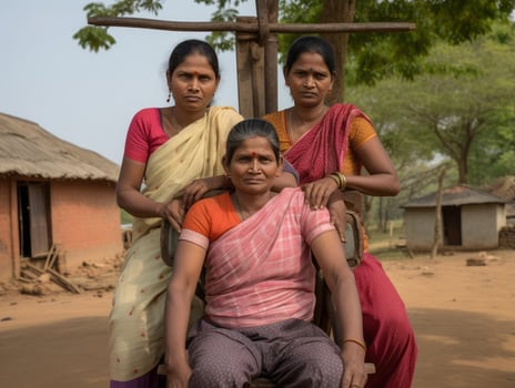 Photograph of Women who lift empower themselves AI Generative photo