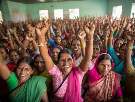 Photograph of Women who lift empower themselves AI Generative photo