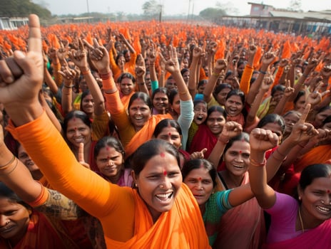 Photograph of Women who lift empower themselves AI Generative photo