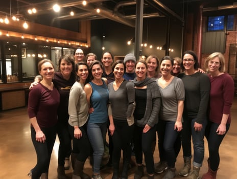 Photograph of Women who lift empower themselves AI Generative photo