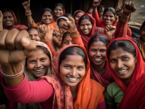 Photograph of Women who lift empower themselves AI Generative photo