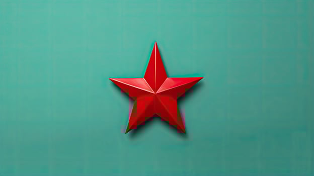 of Star Christmas countdown, AI Generated. photo