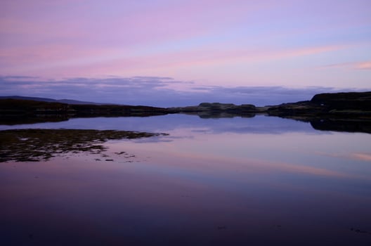 Sunrise Over Loch Dunvegan with a Pastel Sky photo