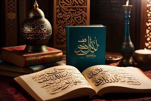 Islamic new year celebration, 4k resolution. AI Generated. photo