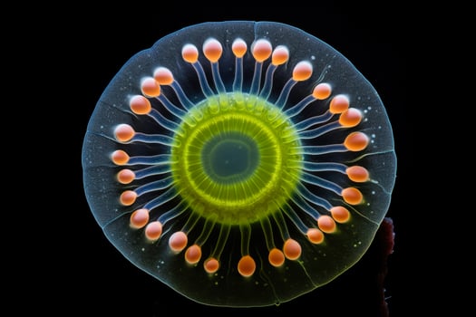 Unique macro photography showcasing single celled protozoa in microscopic perspective photo