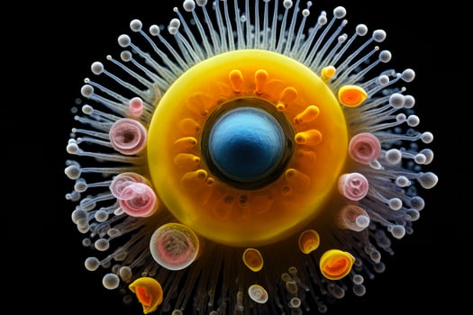 Unique macro photography showcasing single celled protozoa in microscopic perspective photo