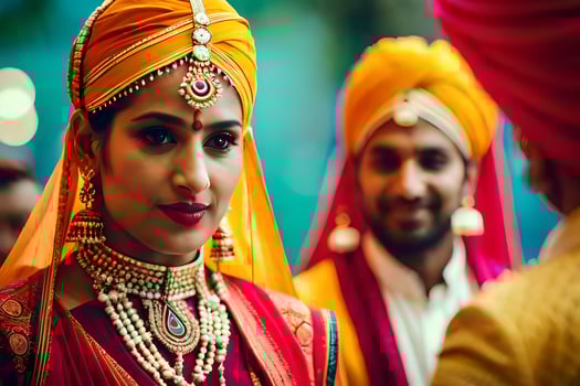 indian wedding in mumbai. AI-Generated photo