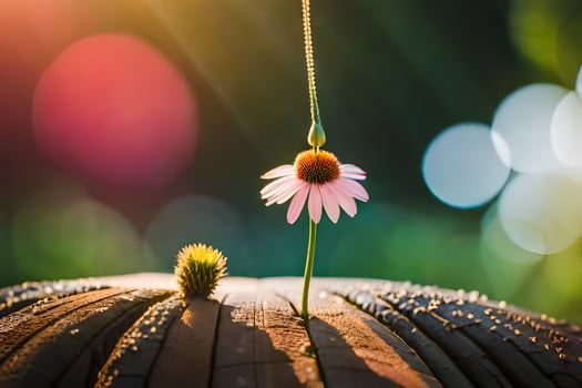 photo wallpaper the sun, flower, nature, the world, the world of nature. AI-Generated