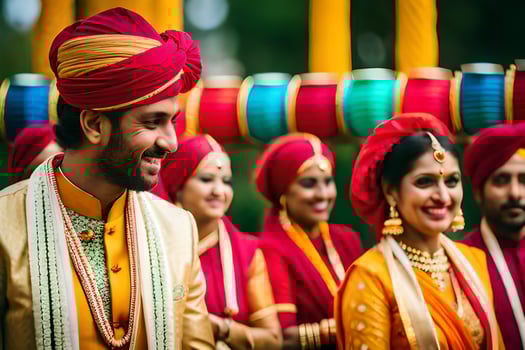 indian wedding in india. AI-Generated photo